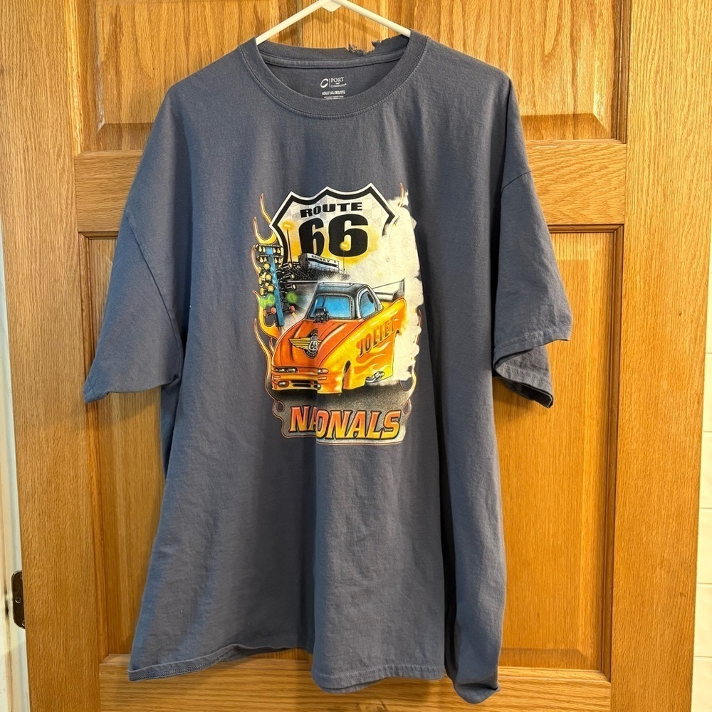 Vtg NHRA Route 66 Joliet Nationals Men's T-Shirt XXXL 3XL Drag Racing Dragsters - Picture 2 of 4